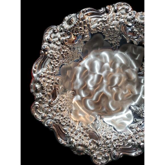 Vintage WMF Ikora Silver Plated Tarnish Resistant Floral Design Bowl Germany - Picture 2 of 6